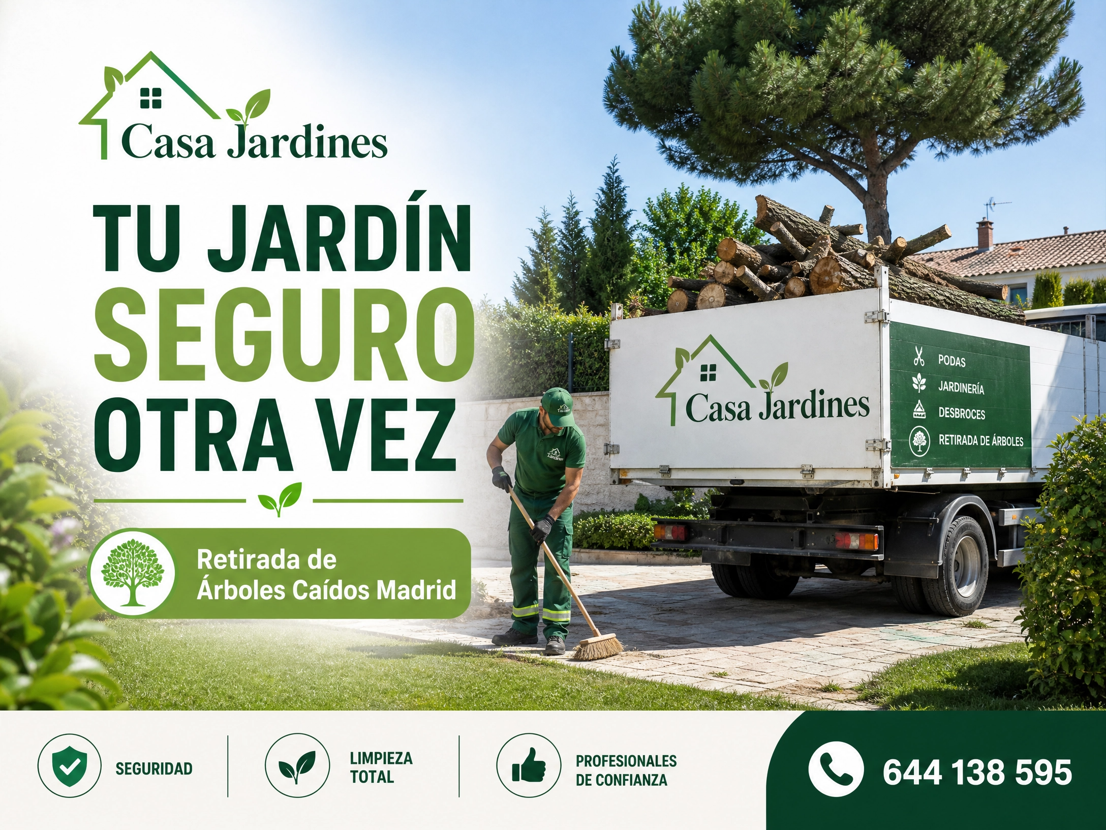 Retirada de arboles caidos Madrid