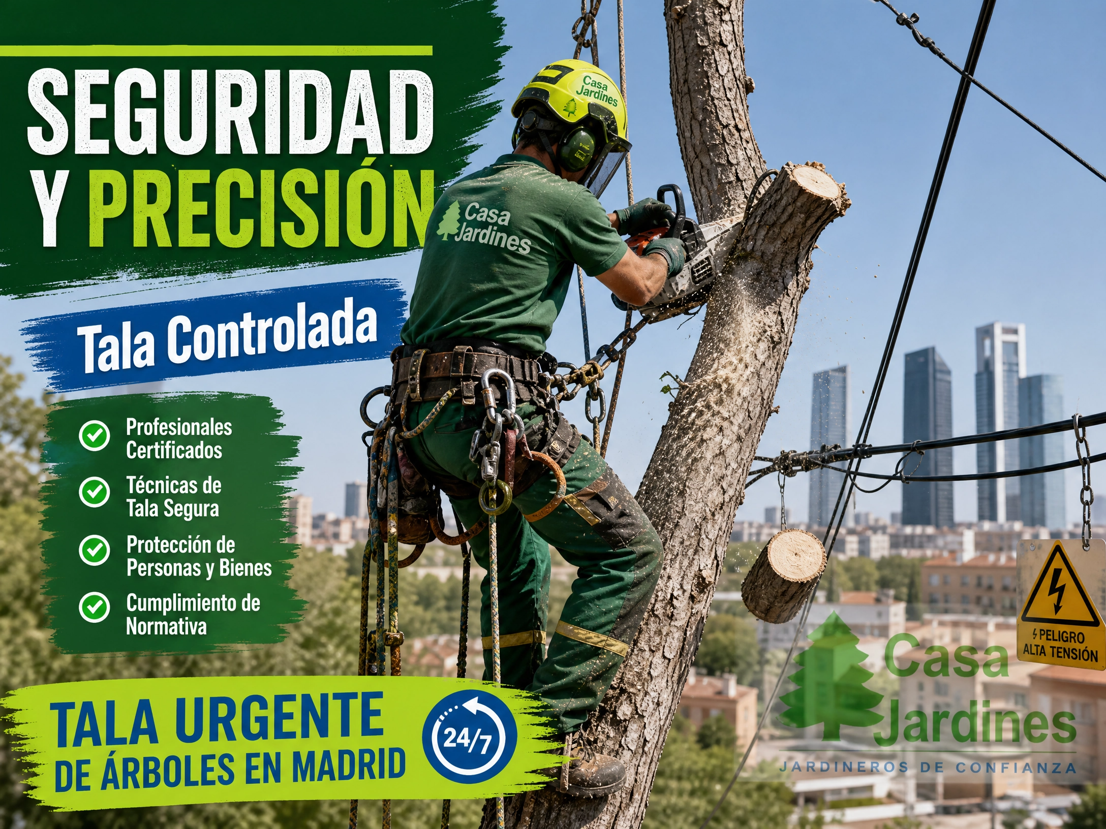 Tala Urgente de Árboles en Madrid