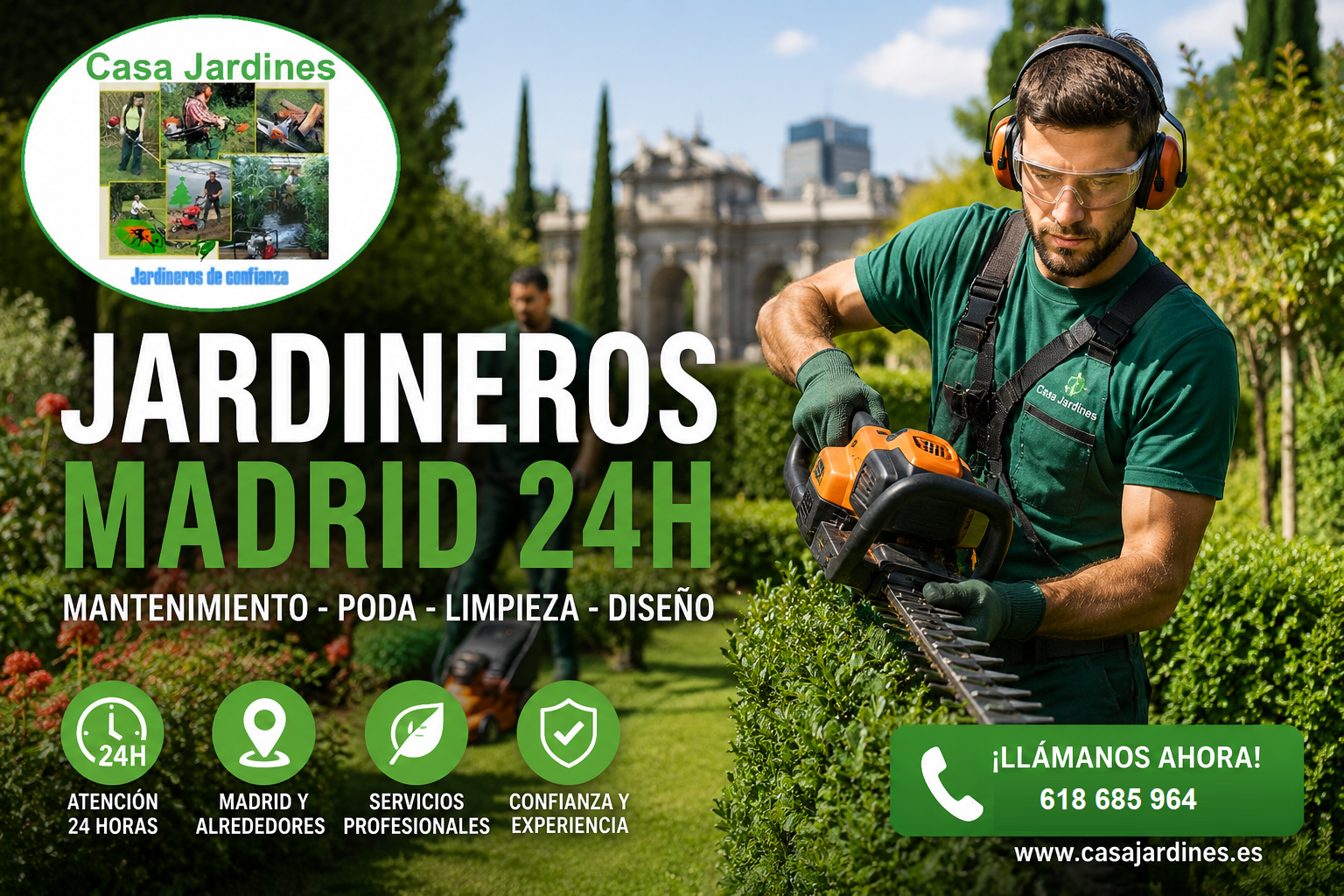 jardineros en madrid 24horas